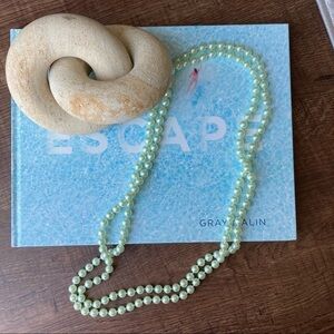 *2/$15* Vintage Mint Green Faux Pearl Necklace